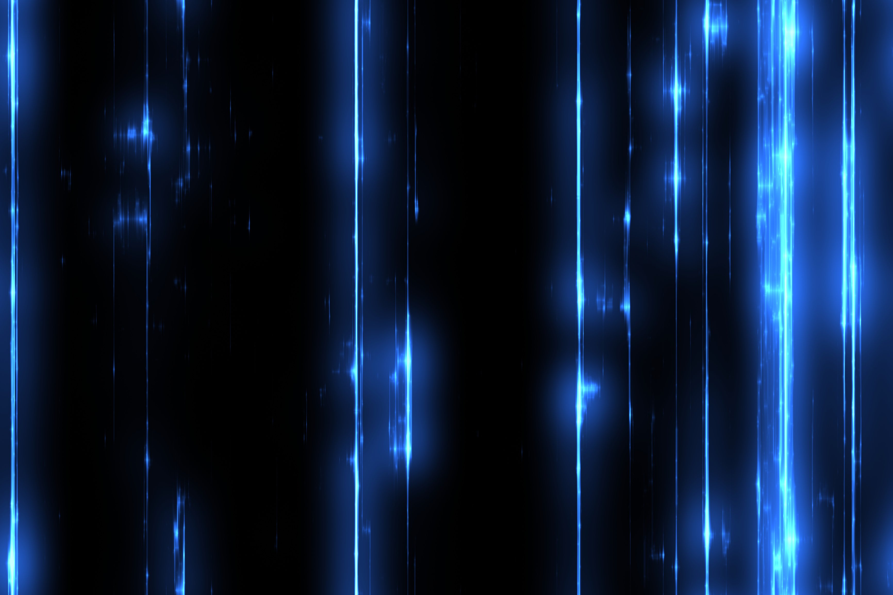 Blue Lightstreak on black background